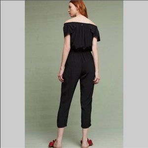 ANTHROPOLOGIE BEACHGOLD BLACK JUMPSUIT XL